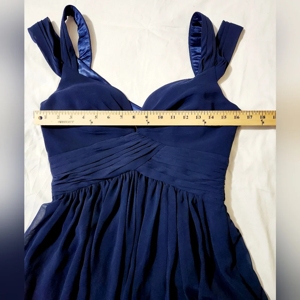 Lulu's Bariano Ocean of Elegance blue evening gown - Picture 3 of 10
